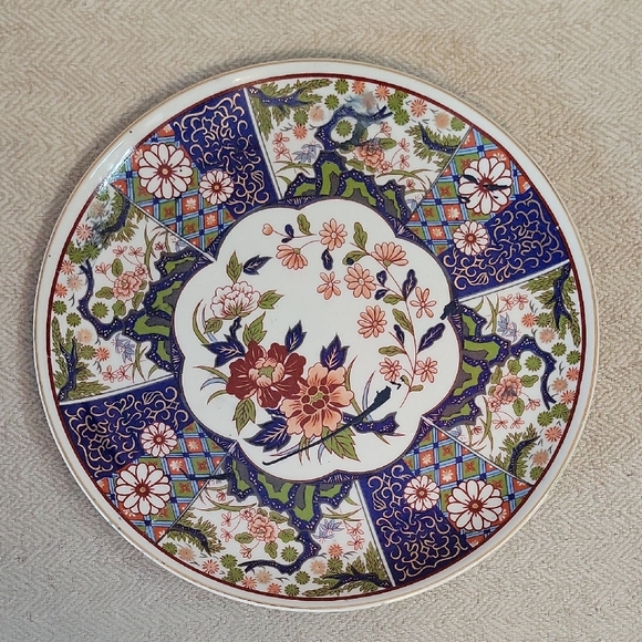 Vintage Other - JAPANESE IMARI FLORAL DECORATIVE PLATE